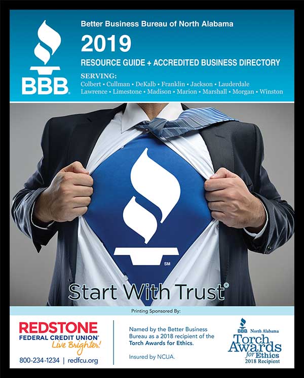 Better Business Bureau 2019 Resource Guide Cover Design.