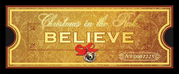 Liberty Park Christmas Program Invitation Design.